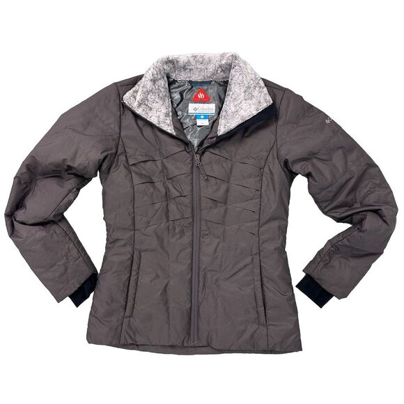 COLUMBIA Omni Heat Women's Light Weight Packable Brown Puffer Jacket Size XS - Picture 1 of 7